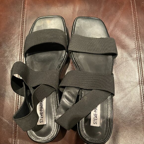 Steve Madden Bexlee Strappy Wedge Sandal womens 10 - Picture 2 of 6